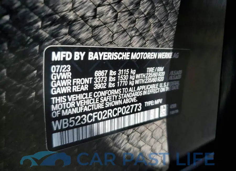 WB523CF02RCP02773# 13