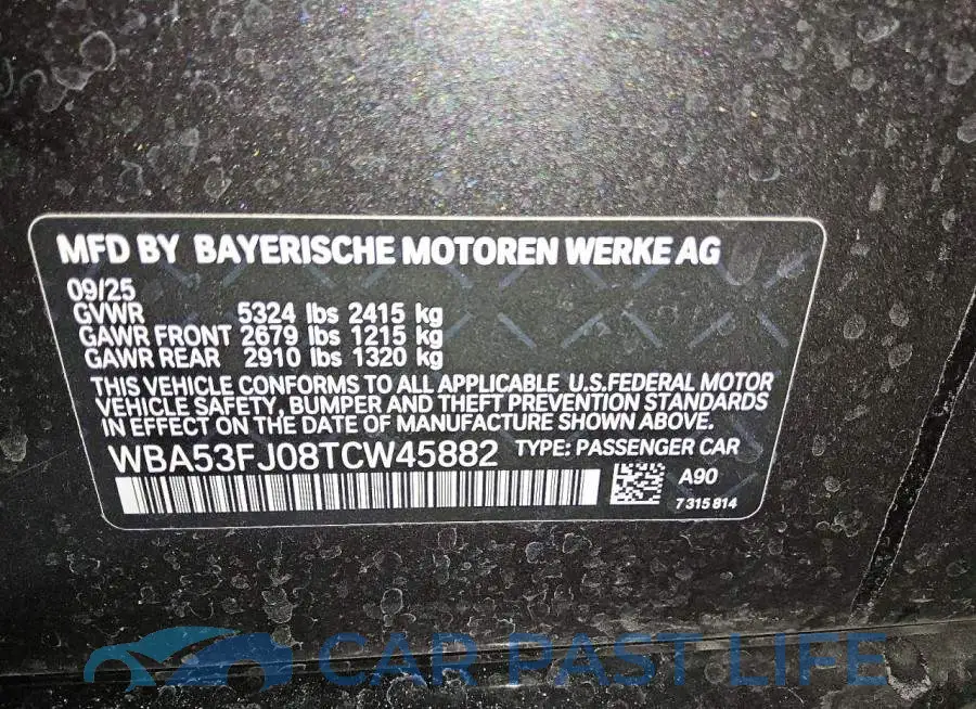 WBA53FJ08TCW45882# 12