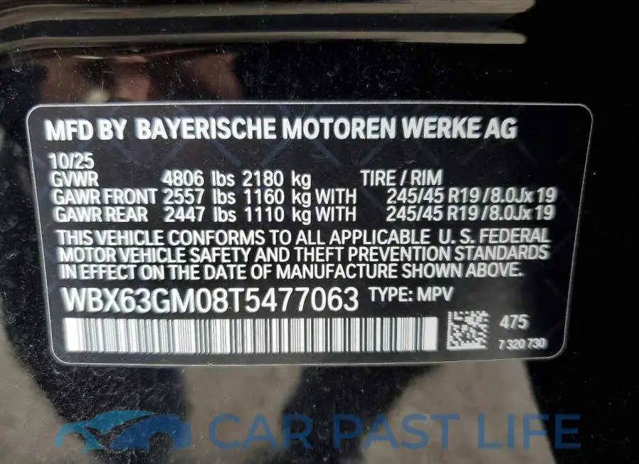 WBX63GM08T5477063# 13