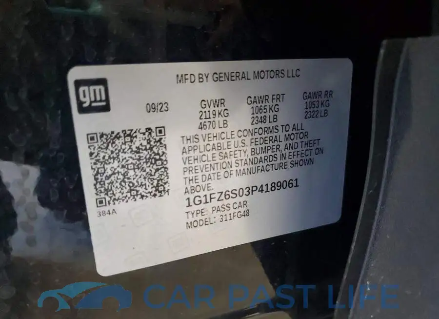 1G1FZ6S03P4189061# 12