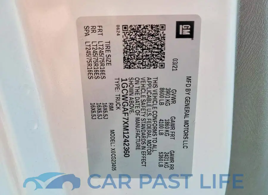 1GCWGAF7XM1242360# 14