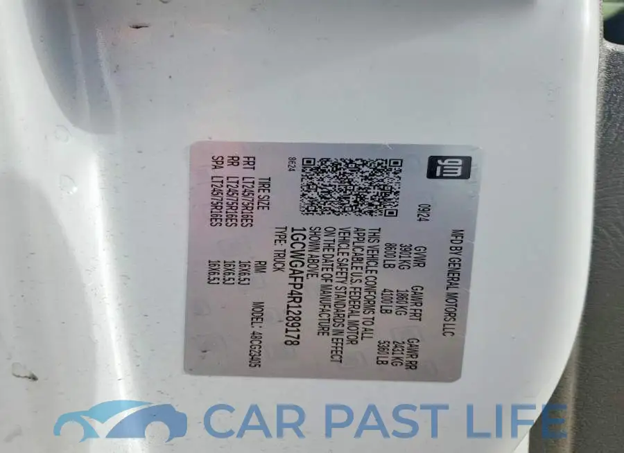 1GCWGAFP4R1289178# 13