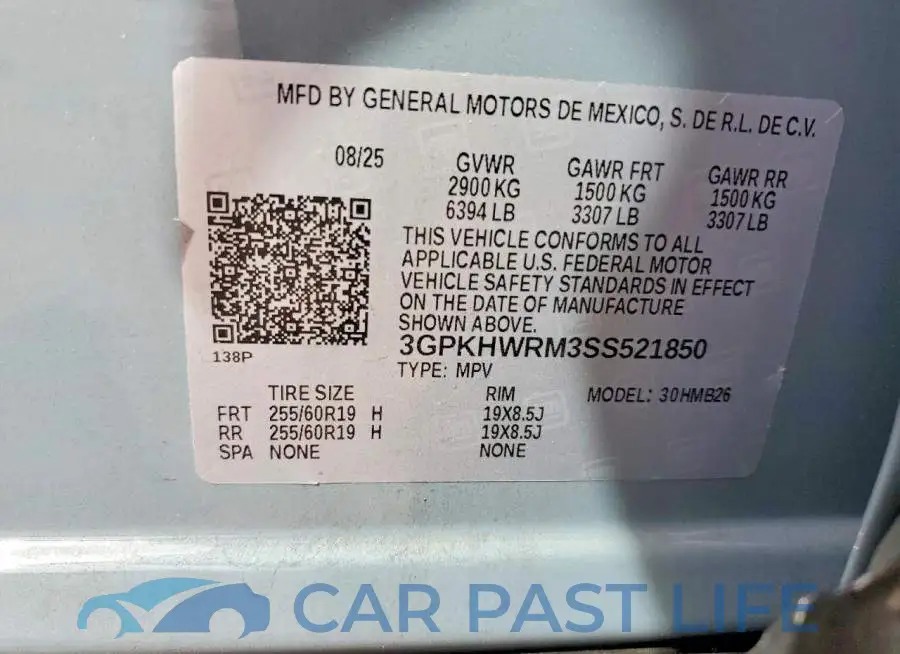 3GPKHWRM3SS521850# 13