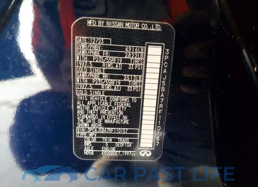 3PCAJ5BA7RF110157# 14