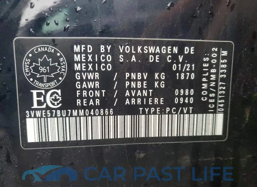 3VWE57BU7MM040866# 12