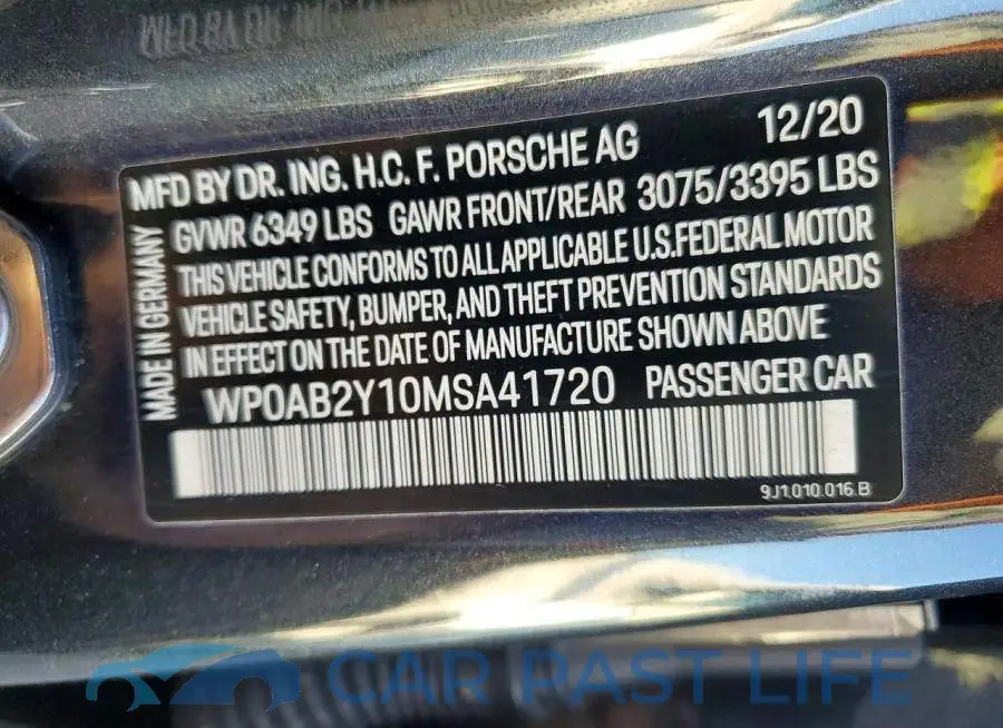 WP0AB2Y10MSA41720# 13