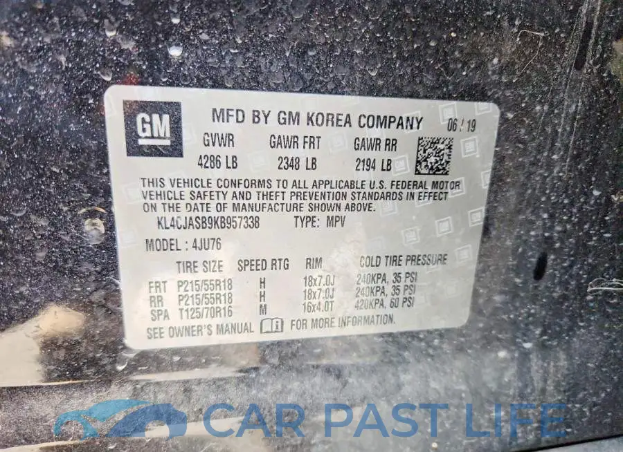 KL4CJASB9KB957338# 14
