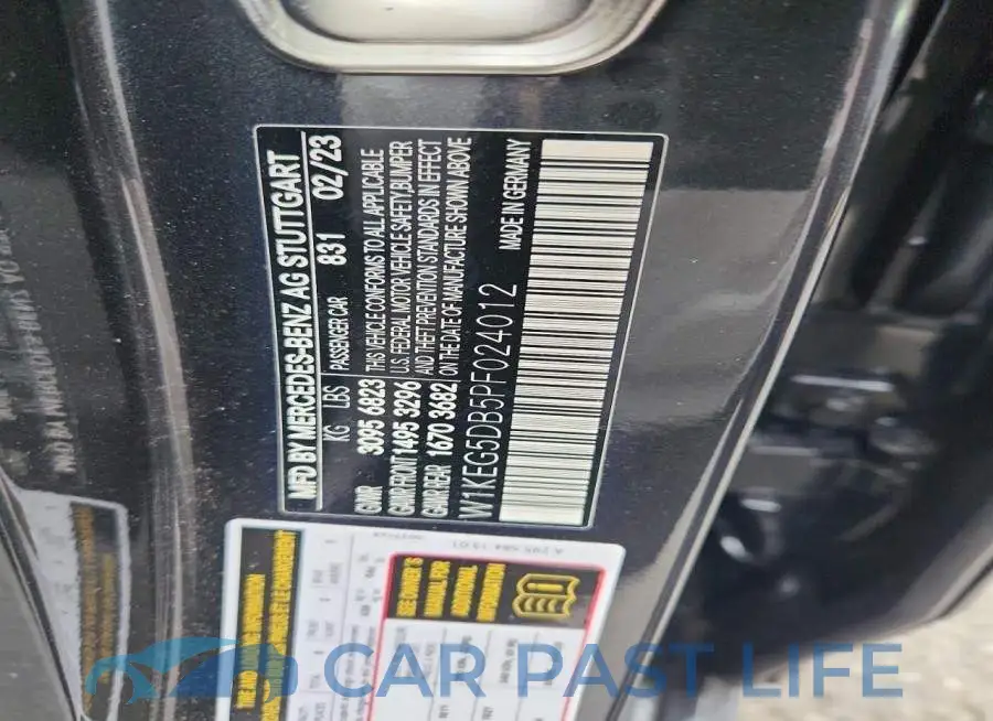 W1KEG5DB5PF024012# 12
