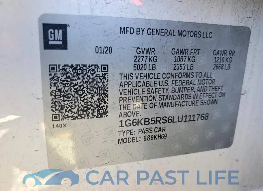1G6KB5RS6LU111768# 13