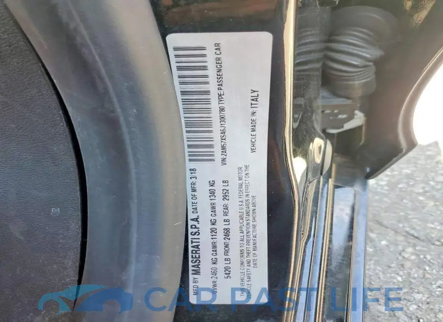ZAM57XSA6J1300780# 12