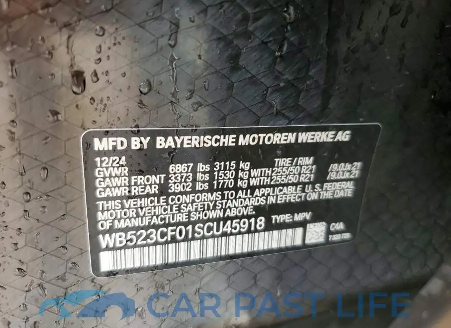 WB523CF01SCU45918# 12