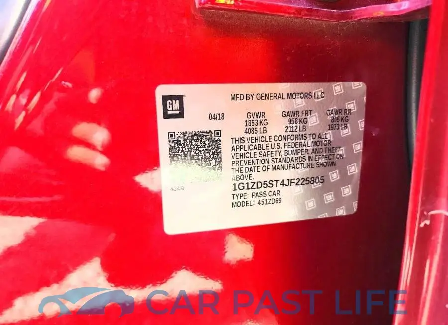 1G1ZD5ST4JF225805# 12