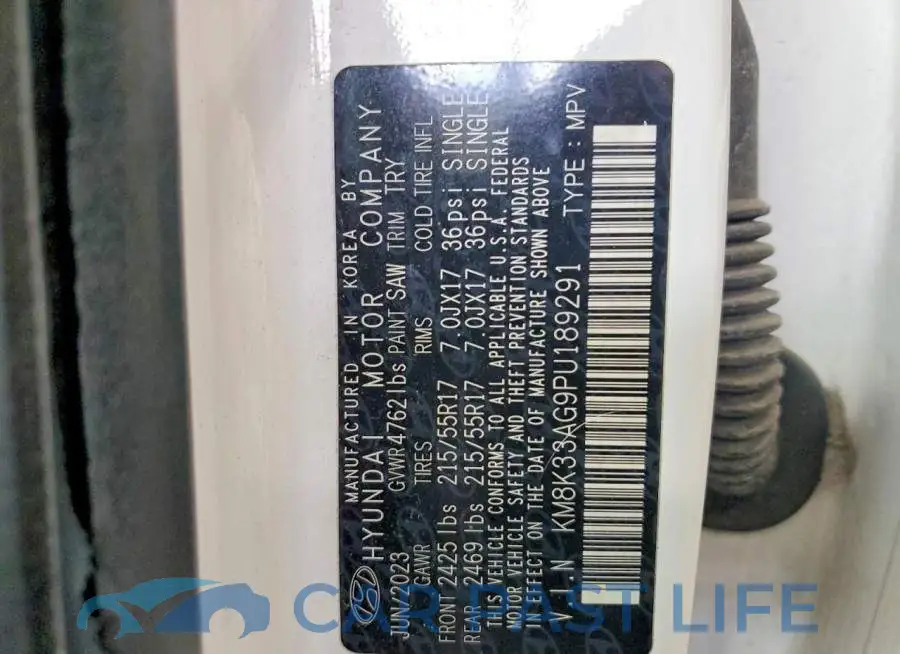 KM8K33AG9PU189291# 13
