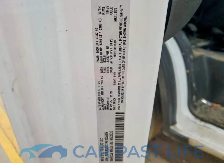3C6LRVCG7RE125209# 12