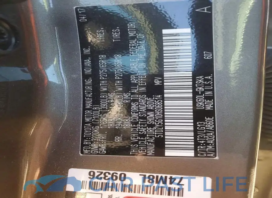 5TDZY5G10HS068514# 13