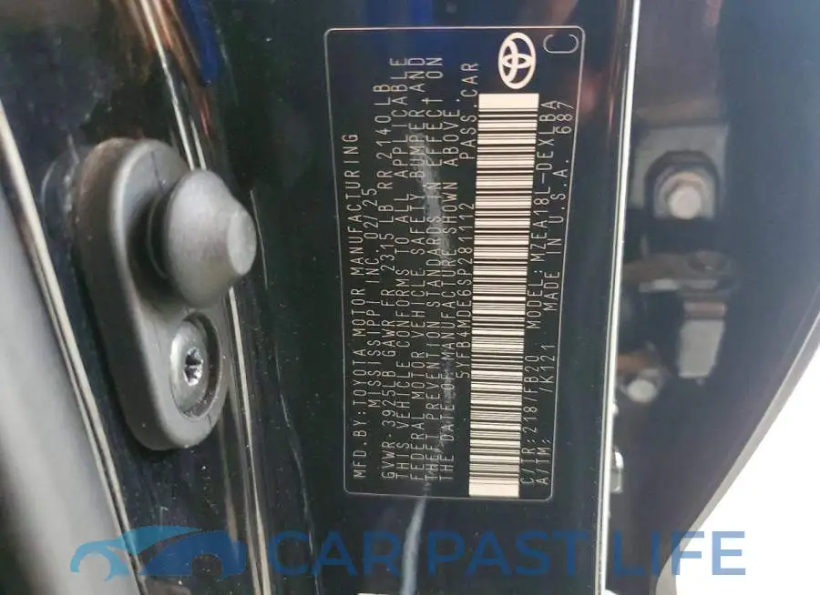 5YFB4MDE6SP281112# 12
