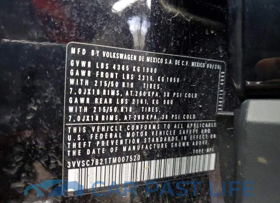 3VVSC7B21TM007520# 12