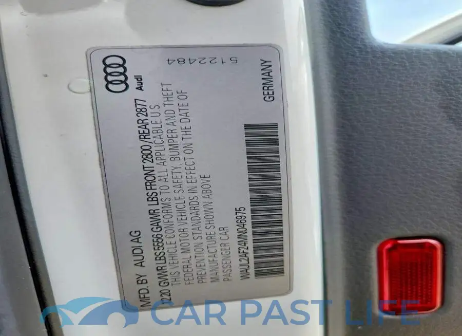 WAUL2AF24MN046975# 12