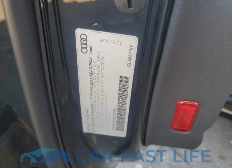 WAUP2AF23KN092960# 12
