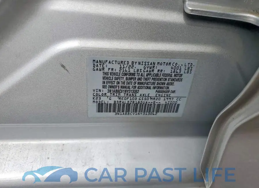 3N1AB8CV1NY313062# 12