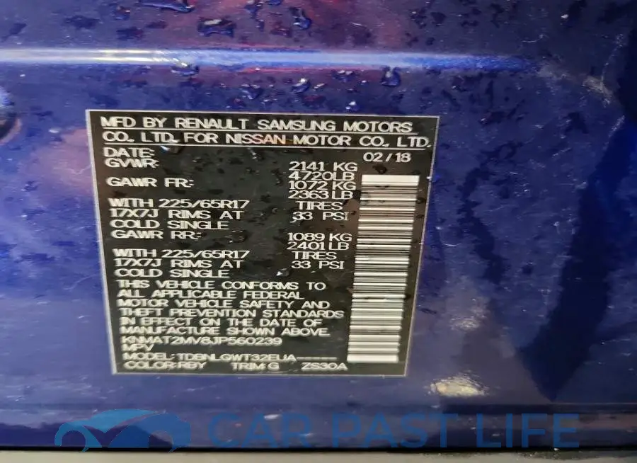 KNMAT2MV8JP560239# 14