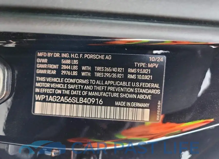 WP1AG2A56SLB40916# 13