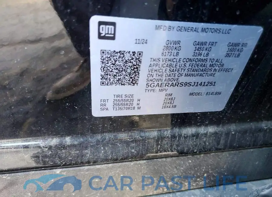 5GAERARS9SJ141251# 13