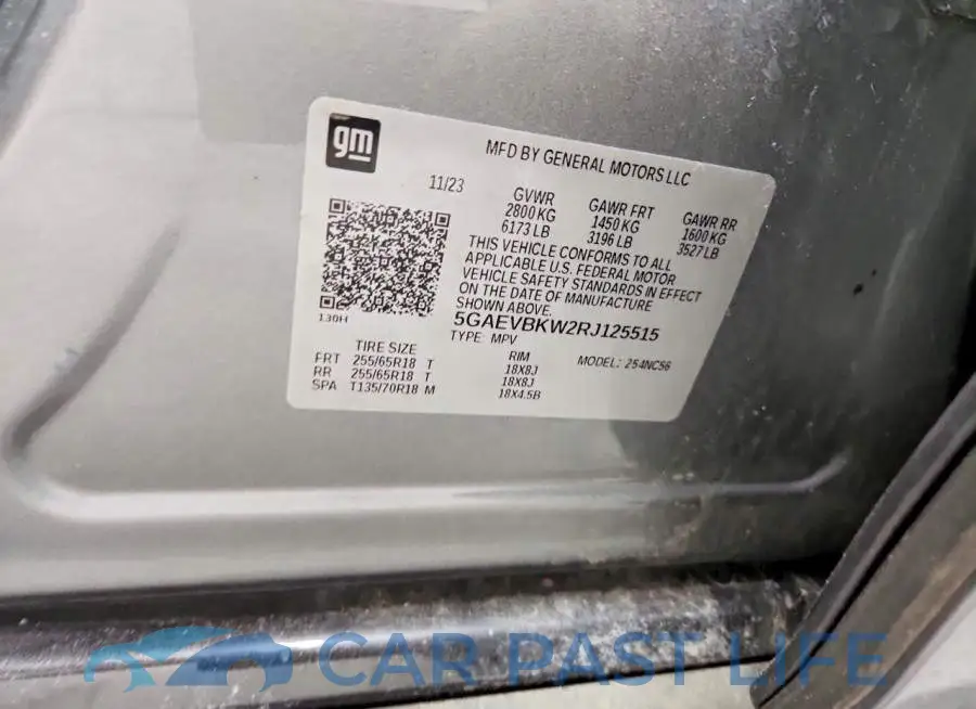 5GAEVBKW2RJ125515# 14
