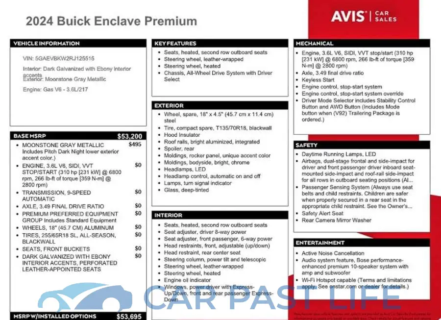 5GAEVBKW2RJ125515# 13