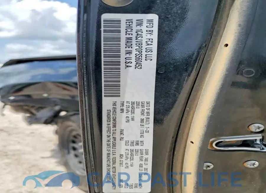 1C4SJVBP0PS560452# 13