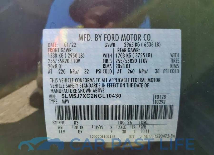 5LM5J7XC2NGL10430# 14