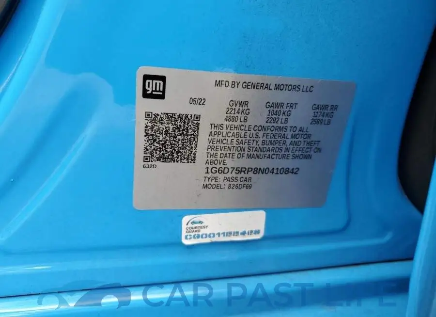 1G6D75RP8N0410842# 12