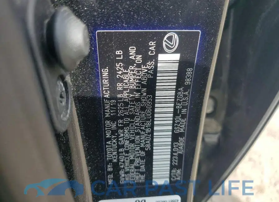 58ADZ1B18LU060953# 12