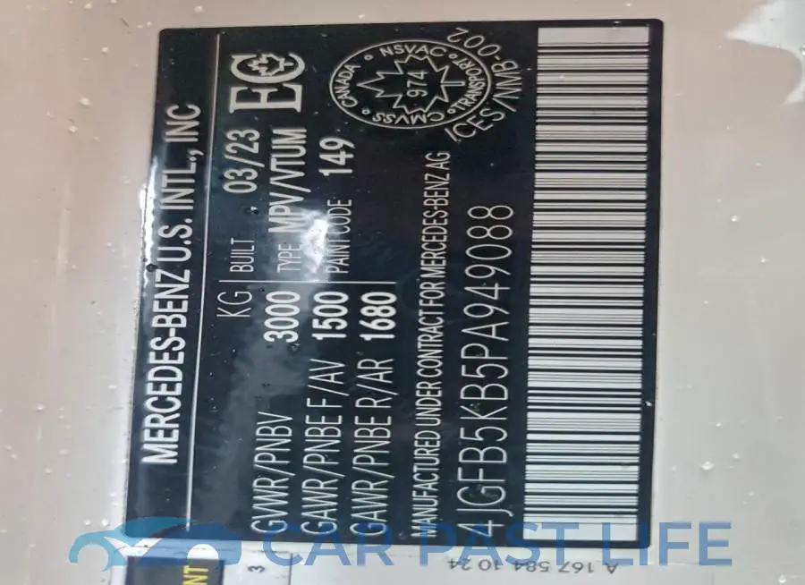 4JGFB5KB5PA949088# 14