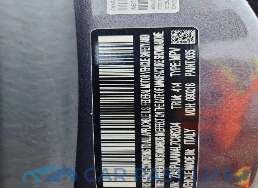 ZASPAJAN4L7C96204# 13