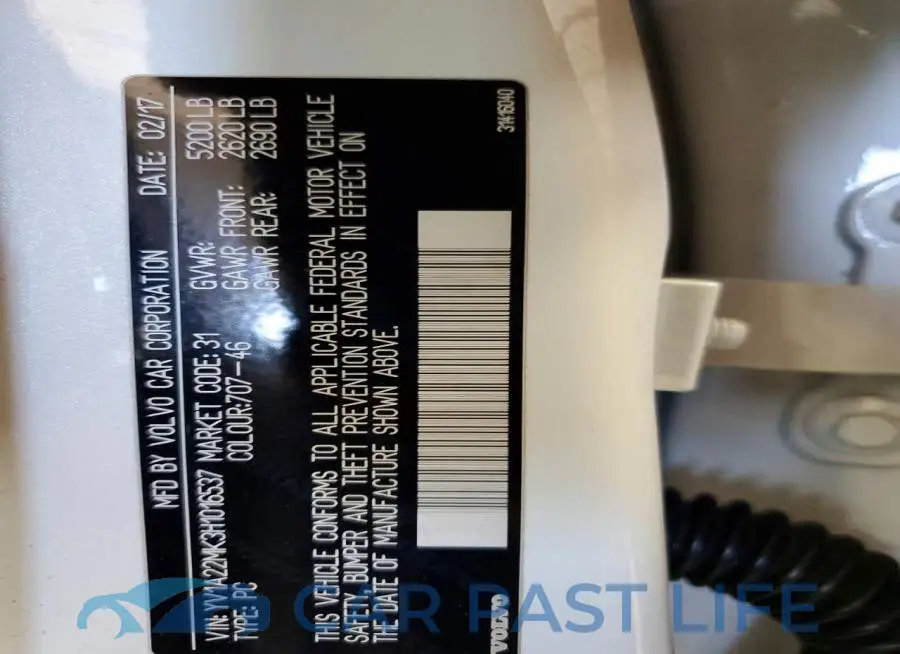 YV1A22MK3H1016537# 12