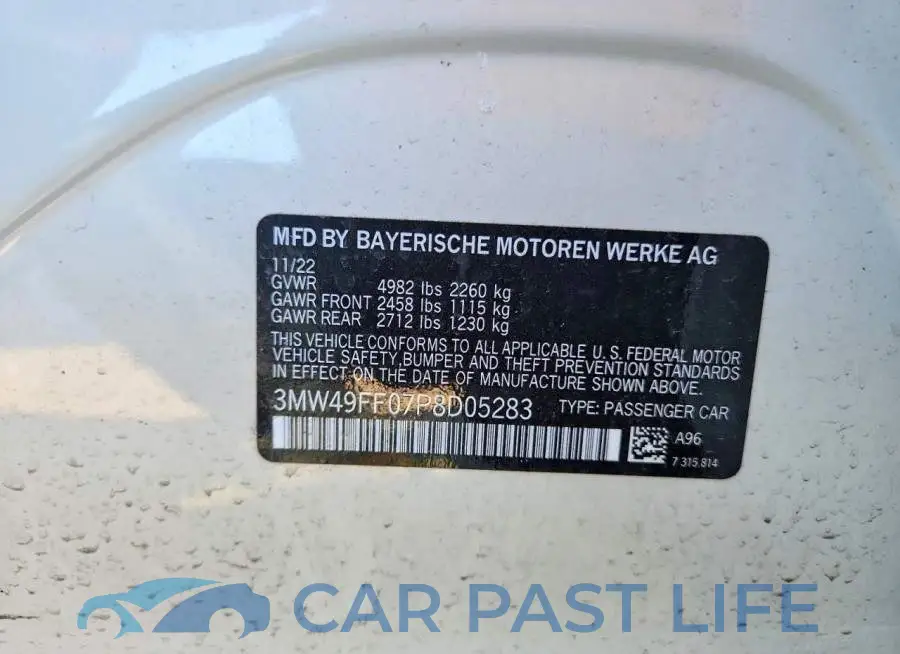 3MW49FF07P8D05283# 13