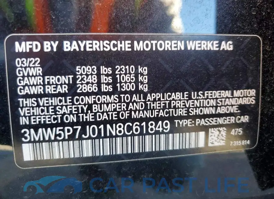 3MW5P7J01N8C61849# 12
