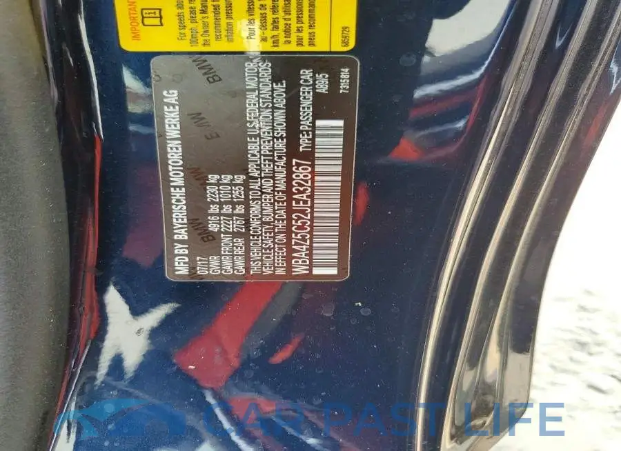 WBA4Z5C52JEA32867# 12