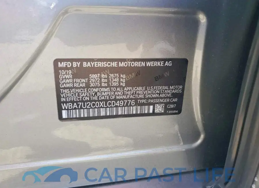 WBA7U2C0XLCD49776# 13