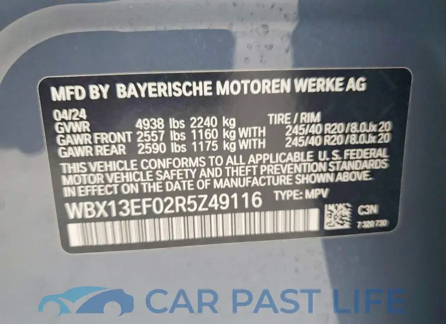 WBX13EF02R5Z49116# 13