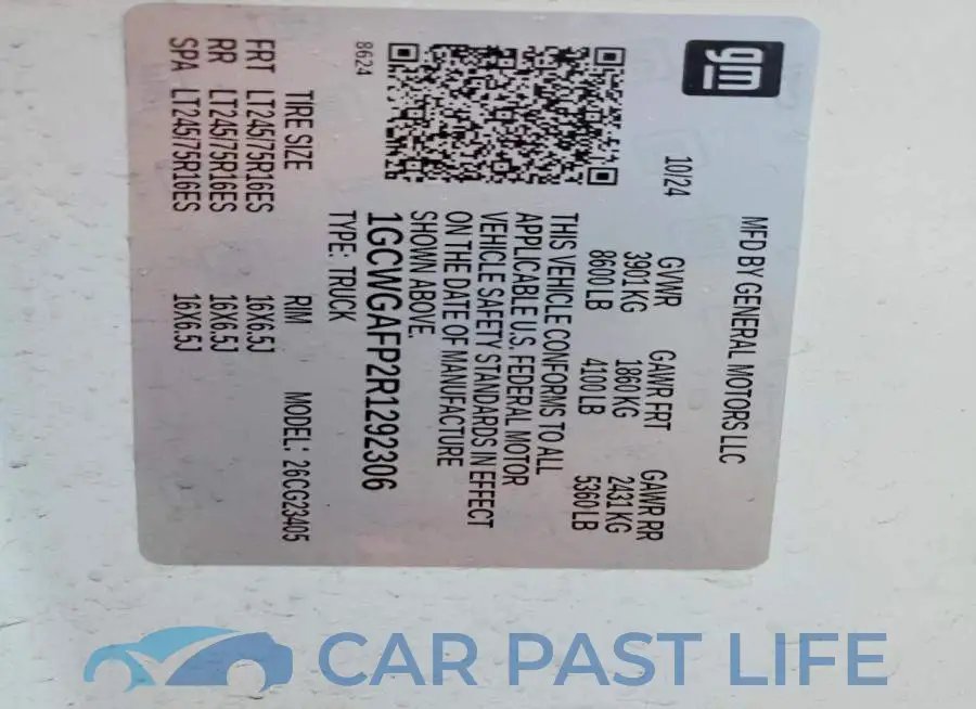 1GCWGAFP2R1292306# 13
