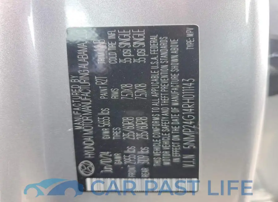 5NMP24G14RH011143# 13