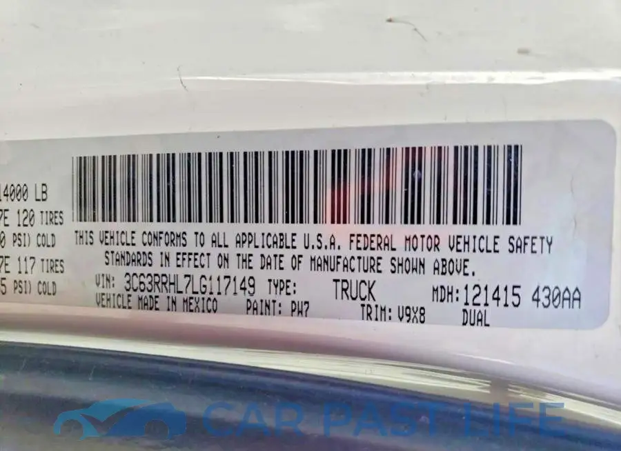 3C63RRHL7LG117149# 12