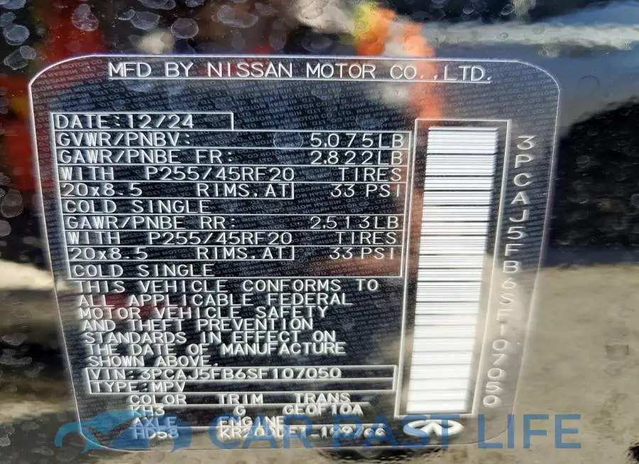 3PCAJ5FB6SF107050# 14
