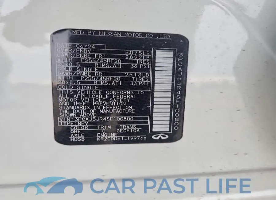 3PCAJ5JR4SF100800# 12