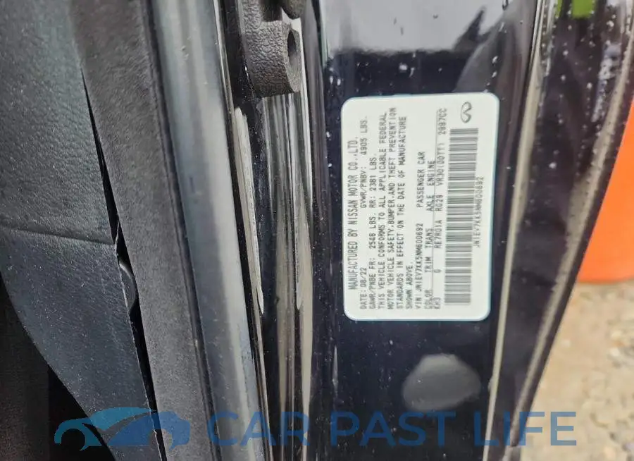 JN1EV7KK5NM600692# 12