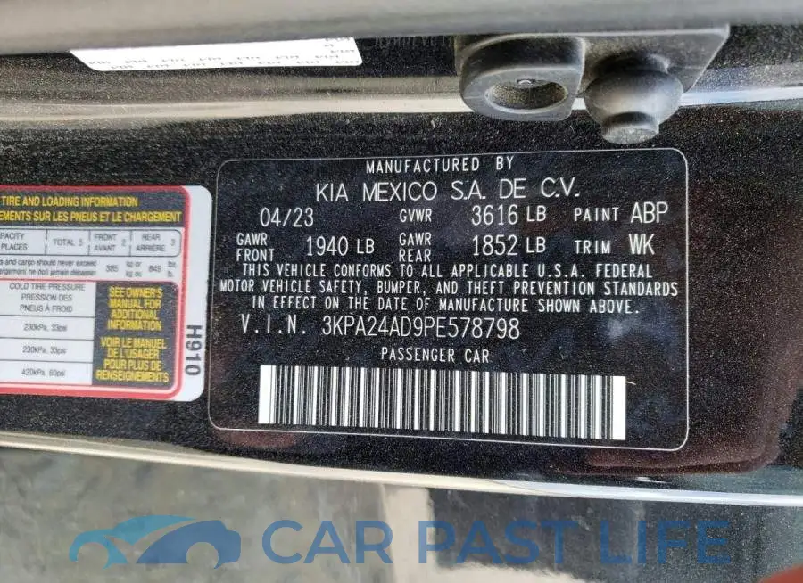 3KPA24AD9PE578798# 13