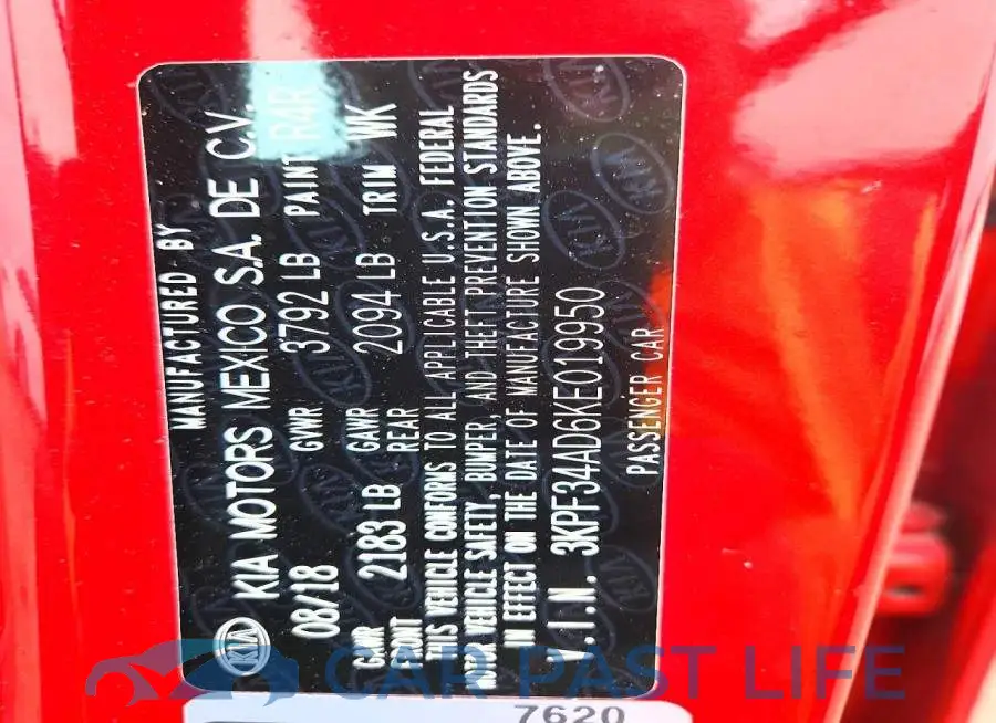 3KPF34AD6KE019950# 13