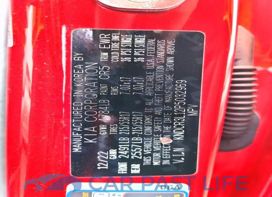 KNDCR3L12P5032969# 13